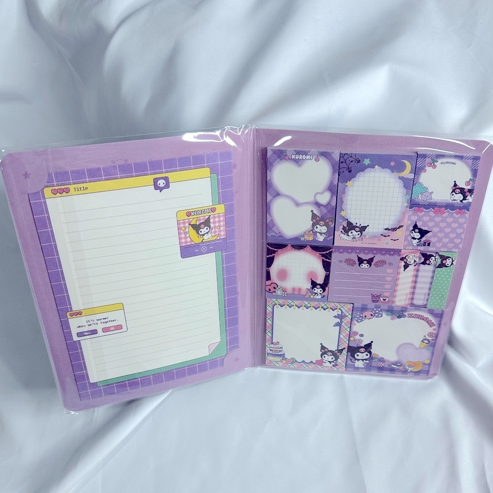 Sanrio KUROMI Self-Stick Notes Stationary Book - Picture 3 of 8